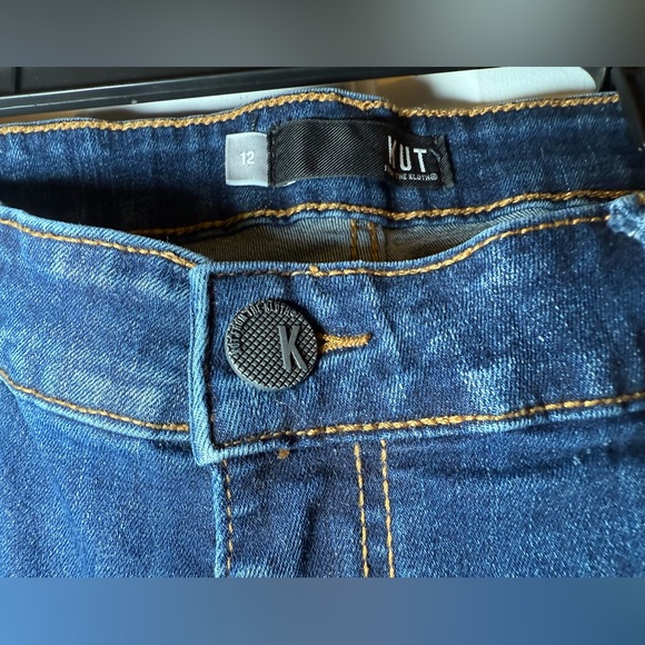 Kurt From The Kloth Toothpick Skinny Distressed Jeans Size 12 High Rise Classic - Picture 4 of 9